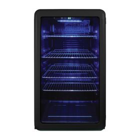 3.4CUFT RETRO BEV CLR BLK